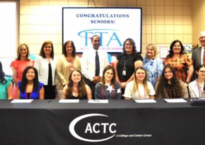 Autauga County Technology Center hosts future teachers of Alabama signing day.