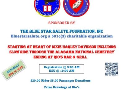 Inaugural Blue Star Salute Charity Motorcycle Ride is June 10