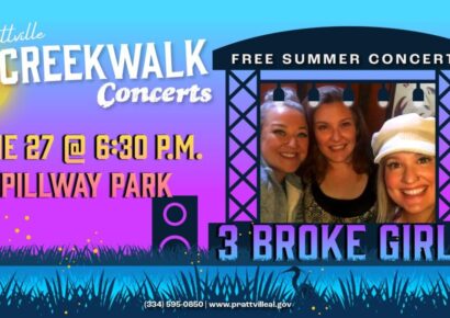 Tonight in Prattville: Creek Walk Concert Features ‘3 Broke Girls’