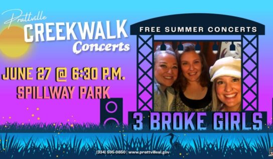 Tonight in Prattville: Creek Walk Concert Features ‘3 Broke Girls’