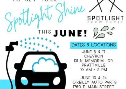 Prattville High’s Spotlight Show Choir Fundraising each Saturday in June with Car wash events