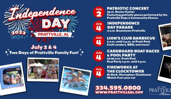 Prattville Events for Fourth of July! Plenty to See, Do and Enjoy