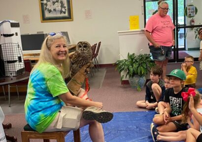 Millbrook Library hosts ‘Reading with Raptors’ Event drawing Big Crowd