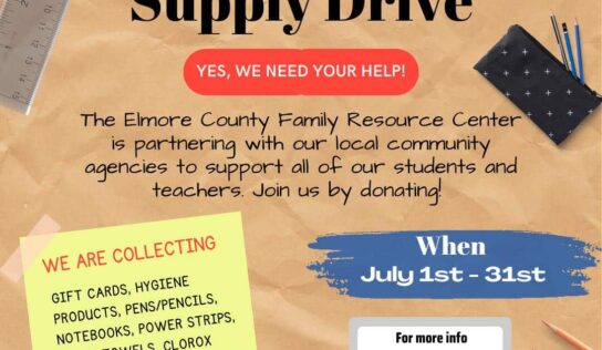 Elmore County Family Resource Center hosting Back to School Supply Drive