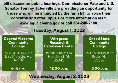 Coming to AWF: Commissioner Pate Hosts Farm Bill Discussion Tour with U.S. Senator Tuberville