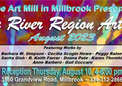 Opening Reception: River Region Artists will be at the Millbrook Art Mill Thursday