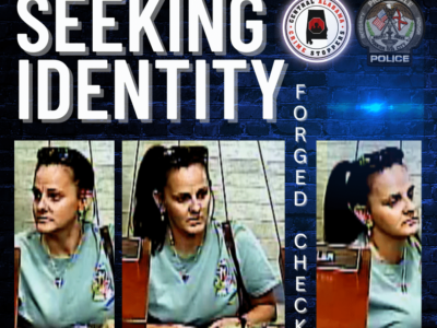 Prattville – Criminal Possession of a Forged Instrument – Cash Reward Offered