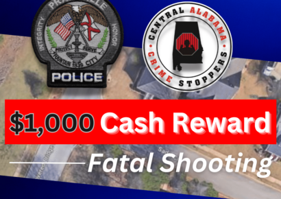 Prattville – $1,000.00 Cash Reward Offered for Information Regarding August Homicide
