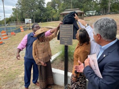 Newly Renovated Pavilion at North Highland Park Dedicated to Mary Virginia Harris
