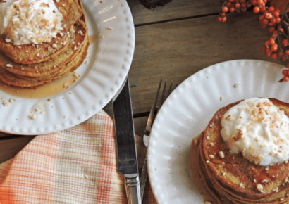 Recipe: Fluffy No Added Sugar Pumpkin Pancakes