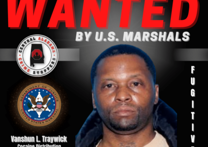 Vanshun Lavon Traywick Wanted by Marshals for Distributing Cocaine; CrimeStoppers Offers Reward