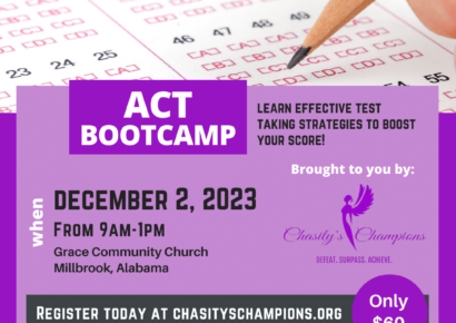 ACT Boot Camp offered for High School Students; Register Now as spots are limited