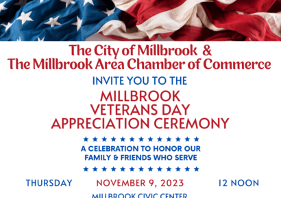 Millbrook hosting Veterans Day Ceremony Nov 9 at Civic Center