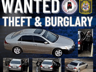 Cash Reward offered for information in Wetumpka Burglary investigation