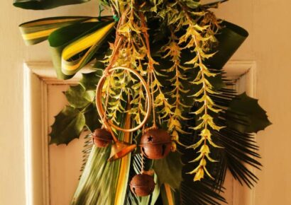 Holiday Decorating with Backyard Greenery