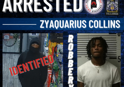 Tallassee – Business Robbery Investigation – Suspect Identified