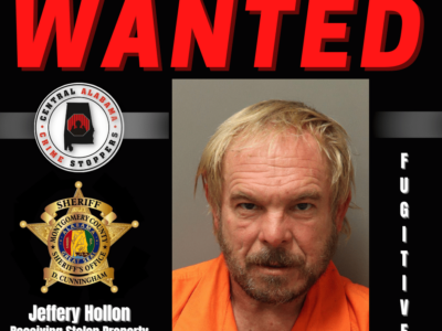 Jeffery Hollon wanted by Montgomery Deputies for receiving stolen property; Reward offered