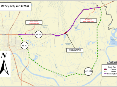 If you travel Hwy. 14 through Dallas County, Make note of this Detour for bridge replacement