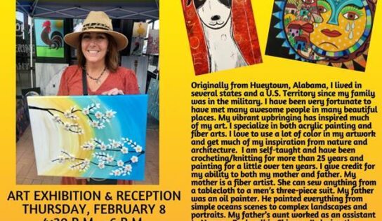 Reception set for artist Tamara Crutchley at Art Mill Thursday in Millbrook