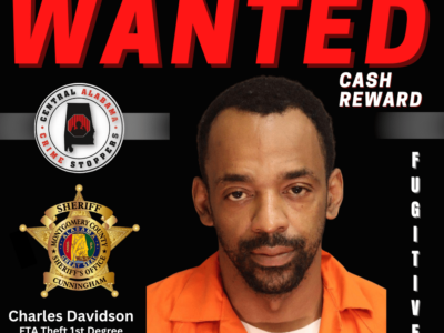 Charles Davidson Wanted by Montgomery Deputies for Theft of Property 1st Degree – Cash Reward Offered