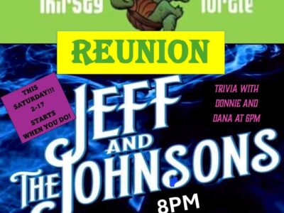 The Thirsty Turtle Reunion and Live Music coming to One More on the River Saturday in Millbrook