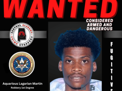 Marshals Seek Aquarious Lagarian Martin for Robbery 1st Degree