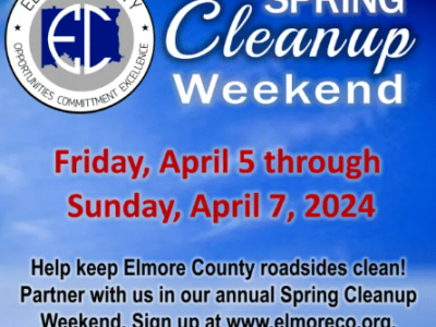 Register Now for Elmore County Spring Cleanup Event