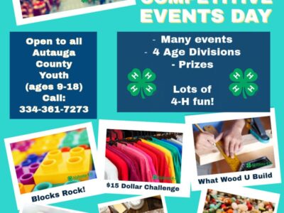 Autauga County 4-H: Registration now Open for 2nd Annual Events Day