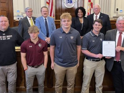State Champion Wrestlers honored by Elmore County Commission