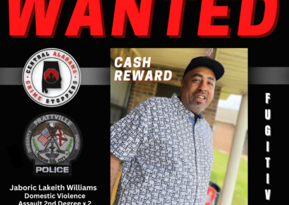 Prattville – Police Seeking Suspect Wanted for Multiple Domestic Violence Assault 2nd Degree Charges