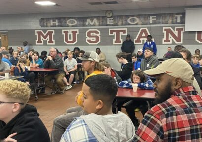 Millbrook Middle hosts annual Fritters and Father Figures event with speaker Bishop KK Middleton