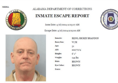 DOC reports inmate Rickey Reno has escaped from Hamilton Work Release