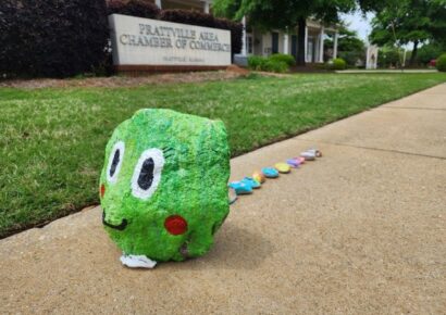 The Prattville Rockapillar, a community art project   