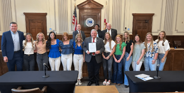 Elmore Commission honors Edgewood Academy State Champion Basketball Teams