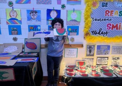 A Starry Night at Wetumpka Elementary school with Art Under the Stars.