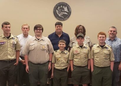 Boy Scout Troop 191 visits Millbrook City Council meeting
