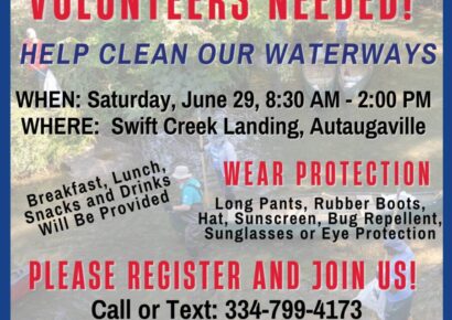Alabama River Clean Up is Saturday in Autaugaville!