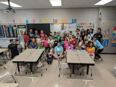 Students shell-abrate “under the sea” for last week’s language camp