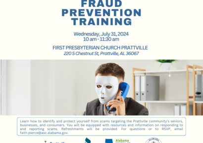 ASC, Prattville Chamber and BBB to host Fraud Prevention Training July 31