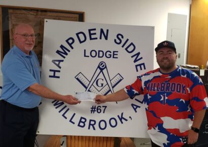 Hampden Sidney Masonic Lodge makes donation to Millbrook 10U for World Series expenses