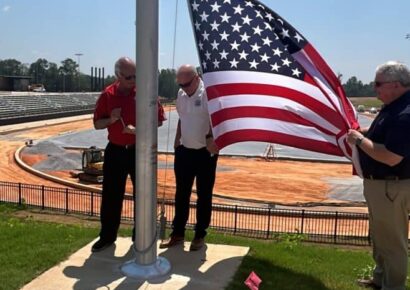 Flag pole installed at 17 Springs facility in Millbrook