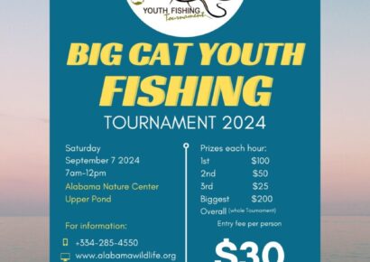 Register now for Big Cat Fishing Tourney at AWF Sept. 7 in Millbrook