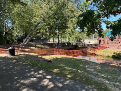 Repairs coming to pedestrian bridges at Village Green Park in Millbrook