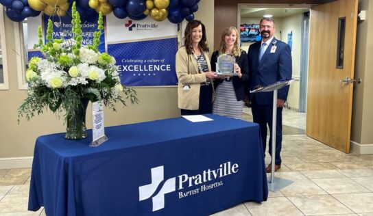 Prattville Baptist Hospital receives prestigious Patient Safety Excellence Award 