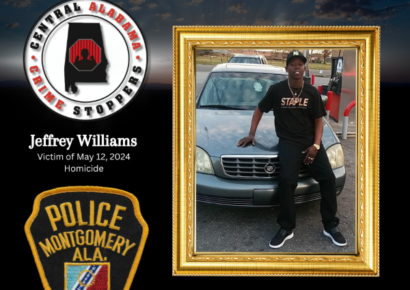 Montgomery Police Seek Info in Fatal Shooting of Jeffrey Williams – $1,000.00 Cash Reward Offered