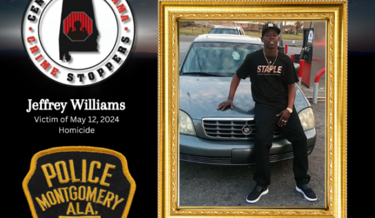 Montgomery Police Seek Info in Fatal Shooting of Jeffrey Williams – $1,000.00 Cash Reward Offered