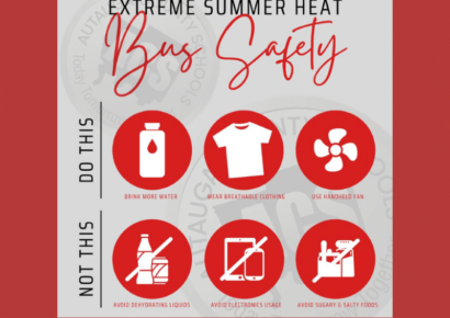 Extreme heat bus safety tips