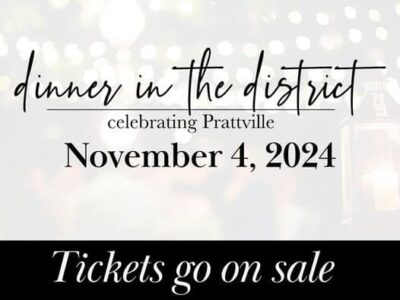 Dinner in the District ticket sales beginning October 4th