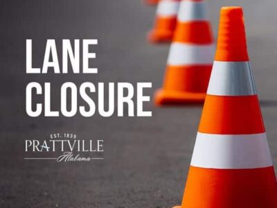 Lane Closure Today in Prattville