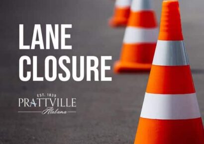 Lane Closure Today in Prattville